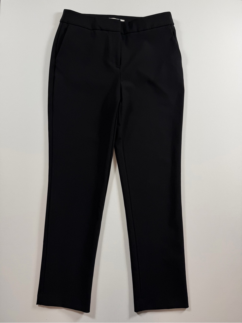 Rachel Zoe Black Stretch Slim Straight Ankle Pants Trousers Size 6 Workwear